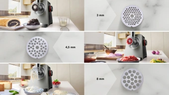 Мясорубка Bosch Series 8 MFWS820M 2500Вт черный - купить недорого с доставкой в интернет-магазине