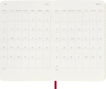 Ежедневник Moleskine CLASSIC SOFT Pocket 90x140мм 400стр. мягкая обложка красный - купить недорого с доставкой в интернет-магазине