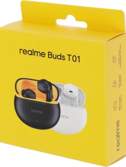 Гарнитура внутриканальные Realme Buds T01 белый беспроводные bluetooth в ушной раковине (6941764436206) - купить недорого с доставкой в интернет-магазине