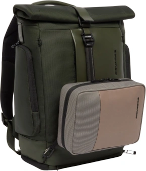 Рюкзак Piquadro Sync CA7190W145/VE хаки натур.кожа/нейлон - купить недорого с доставкой в интернет-магазине