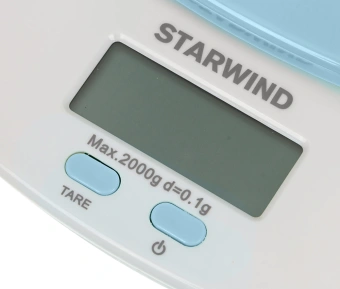 Весы кухонные электронные Starwind SSK2156 макс.вес:2кг голубой - купить недорого с доставкой в интернет-магазине