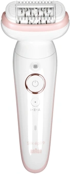 Эпилятор Braun SES9-030 скор.:2 насад.:3 от электр.сети от аккум. белый/розовый - купить недорого с доставкой в интернет-магазине