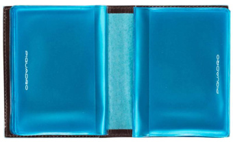 Чехол для кредитных карт Piquadro Blue Square PP1395B2/MO коричневый натур.кожа - купить недорого с доставкой в интернет-магазине