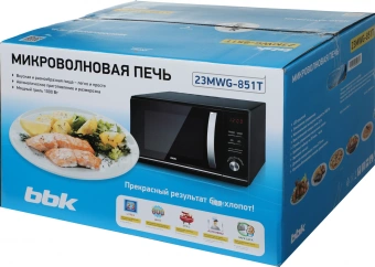 Микроволновая Печь BBK 23MWG-851T/B 23л. 800Вт черный - купить недорого с доставкой в интернет-магазине