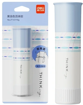 Клей-карандаш Deli JT147 15гр голубой - купить недорого с доставкой в интернет-магазине