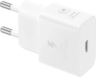 Сетевое зар./устр. Samsung EP-T2510 25W 3A (PD) USB Type-C белый (EP-T2510XWEGEU) - купить недорого с доставкой в интернет-магазине