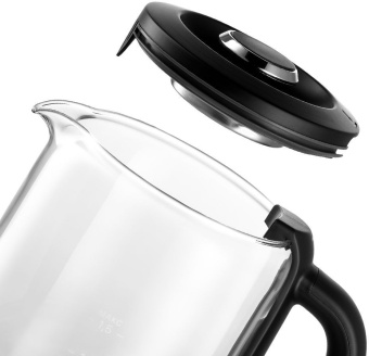 Чайник электрический Kitfort КТ-6156 1.5л. 2200Вт черный (корпус: пластик/стекло) - купить недорого с доставкой в интернет-магазине