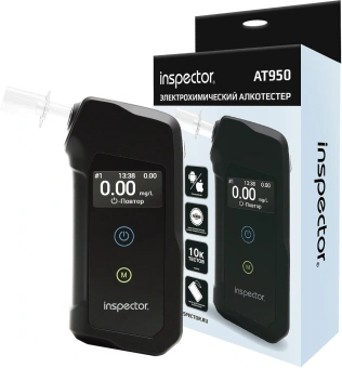 Алкотестер Inspector АТ950 электрохимический черный - купить недорого с доставкой в интернет-магазине