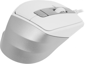 Мышь A4Tech Fstyler FM45S Air белый/серебристый оптическая 2400dpi silent USB 7but (FM45S AIR USB (SILVER WHITE)) - купить недорого с доставкой в интернет-магазине