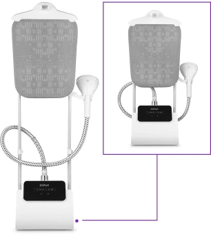 Отпариватель напольный Kitfort КТ-9122 1800Вт белый/серый - купить недорого с доставкой в интернет-магазине