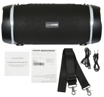 Колонка порт. Digma S-39 черный 25W 1.0 BT/USB 3000mAh (SP3925B) - купить недорого с доставкой в интернет-магазине