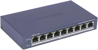 Коммутатор Hikvision DS-3E1309P-EI(B) (L2) 8x100Мбит/с 1x1Гбит/с 8PoE 8PoE+ 110W управляемый - купить недорого с доставкой в интернет-магазине