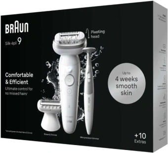 Эпилятор Braun SES9-241 SILV скор.:2 насад.:3 от аккум. серебристый - купить недорого с доставкой в интернет-магазине