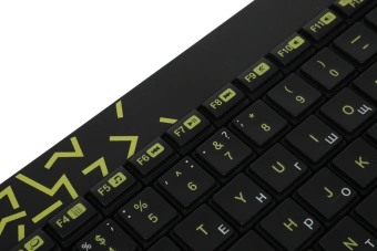Клавиатура + мышь Logitech MK240 клав:черный/желтый мышь:черный/желтый USB беспроводная slim Multimedia (920-008198) - купить недорого с доставкой в интернет-магазине