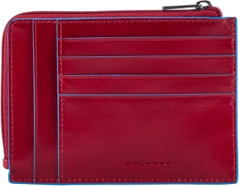 Чехол для кредитных карт Piquadro Blue Square PU1243B2R/R красный натур.кожа - купить недорого с доставкой в интернет-магазине