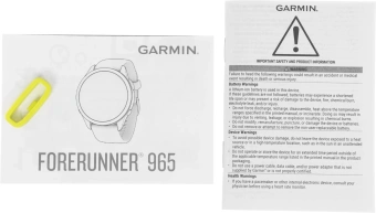 Смарт-часы Garmin Forerunner 965 47мм 1.4" AMOLED корп.черный рем.черный/желтый разм.брасл.:135-205мм (010-02809-12) - купить недорого с доставкой в интернет-магазине