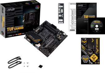 Материнская плата Asus TUF GAMING B550M-E Soc-AM4 AMD B550 4xDDR4 mATX AC`97 8ch(7.1) GbLAN RAID+VGA+HDMI+DP - купить недорого с доставкой в интернет-магазине