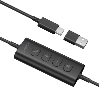 Гарнитура накладные Edifier CC100 1.5м черный проводные оголовье - купить недорого с доставкой в интернет-магазине