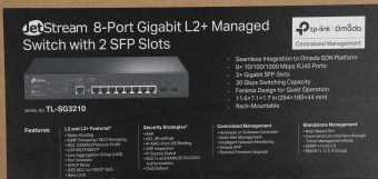 Коммутатор TP-Link SG3210 8x1Гбит/с 2SFP управляемый - купить недорого с доставкой в интернет-магазине