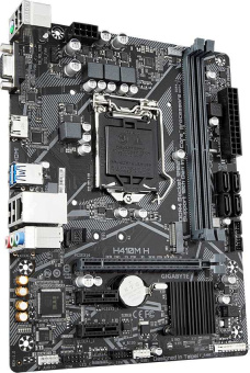 Материнская плата Gigabyte H410M H Soc-1200 Intel H410 2xDDR4 mATX AC`97 8ch(7.1) GbLAN+VGA+HDMI - купить недорого с доставкой в интернет-магазине