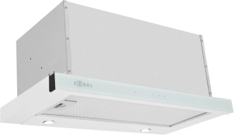 Вытяжка встраиваемая Zugel ZHT652GW белый управление: сенсорное (1 мотор) - купить недорого с доставкой в интернет-магазине