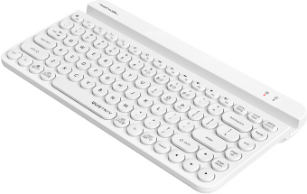 Клавиатура A4Tech Fstyler FBK30 белый USB беспроводная BT/Radio slim Multimedia (FBK30 WHITE) - купить недорого с доставкой в интернет-магазине