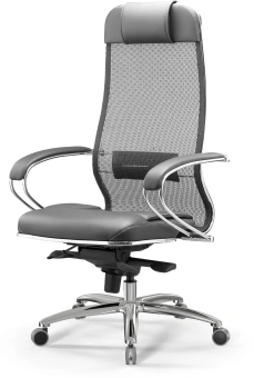 Кресло Метта SL-1.04 Infinity Easy Clean сет./экокожа с подголов. крестов. металл хром - купить недорого с доставкой в интернет-магазине