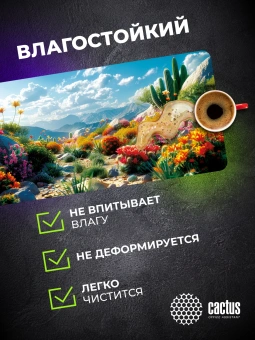 Коврик для мыши Cactus Desert landscape 900x400x3мм (CS-MP-PRO15XXL) - купить недорого с доставкой в интернет-магазине