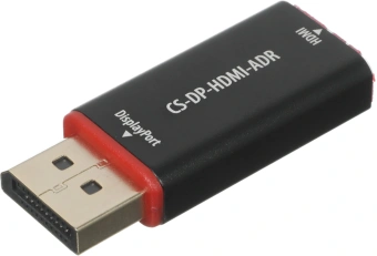 Переходник аудио-видео Cactus CS-DP-HDMI-ADR DisplayPort (m)/HDMI (f) позолоч.конт. черный - купить недорого с доставкой в интернет-магазине