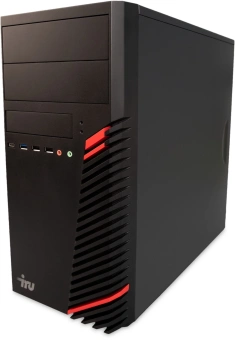 ПК IRU Home 310H6SM MT i3 12100 (3.3) 8Gb SSD256Gb UHDG 730 Free DOS GbitEth 400W черный (1900979) - купить недорого с доставкой в интернет-магазине