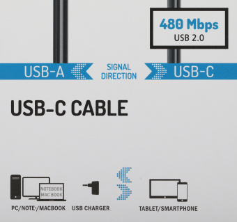 Кабель Hama H-200632 ver2.0 USB Type-C USB A(m) 1.5м (00200632) - купить недорого с доставкой в интернет-магазине