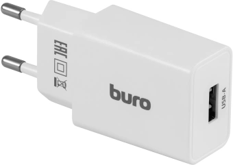 Сетевое зар./устр. Buro BUWA1 10.5W 2.1A USB-A универсальное белый (BUWA10S100WH) - купить недорого с доставкой в интернет-магазине