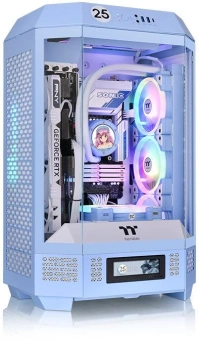 Корпус Thermaltake The Tower 300 Hydrangea голубой без БП mATX 8x120mm 6x140mm 2xUSB3.0 audio bott PSU - купить недорого с доставкой в интернет-магазине