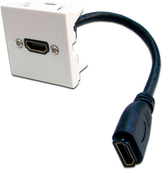 Вставка Lanmaster LAN-SIP-23HDMI-WH накладная встраиваемая 45x45x без крышки Mosaic пластик белый - купить недорого с доставкой в интернет-магазине