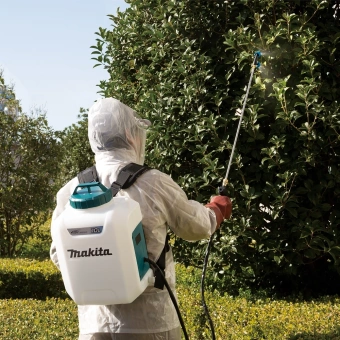 Опрыскиватель Makita DUS108Z аккум. ранц. 10л белый/бирюзовый - купить недорого с доставкой в интернет-магазине