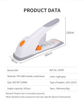 Степлер мощный Deli E0487 23/6 23/8 23/10 23/13 (80листов) ассорти/белый 100скоб коробка - купить недорого с доставкой в интернет-магазине