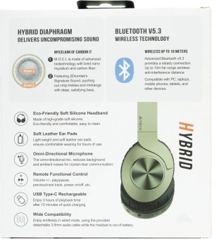 Наушники мониторные A4Tech 2Drumtek BH300 1м зеленый беспроводные bluetooth оголовье (BH300 MATCHA GREEN) - купить недорого с доставкой в интернет-магазине