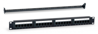 Патч-панель WRline WR-PL-24-C5E-D 19" 1U 24xRJ45 кат.5E - купить недорого с доставкой в интернет-магазине