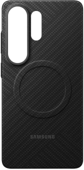 Чехол (клип-кейс) Samsung для Samsung Galaxy S26 Ultra Carbon Magnet Case with MagSafe черный (EF-KS948SNEGRU) - купить недорого с доставкой в интернет-магазине