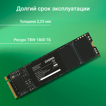 Накопитель SSD Digma PCIe 4.0 x4 1TB DGSM4001TM6ET Meta M6E M.2 2280 - купить недорого с доставкой в интернет-магазине