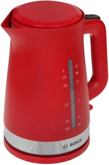 Чайник электрический Bosch TWK4M 1.7л. красный корпус: пластик (TWK4M224) - купить недорого с доставкой в интернет-магазине