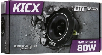 Колонки автомобильные Kicx DTC 36 ver.2 (без решетки) 80Вт 103дБ 4Ом 7.2см (3дюйм) (ком.:2кол.) твитер однополосные - купить недорого с доставкой в интернет-магазине