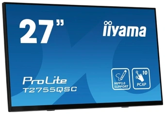 Монитор Iiyama 27" ProLite T2755QSC-B1 черный IPS LED 16:9 HDMI M/M глянцевая 400cd 178гр/178гр 2560x1440 75Hz DP WQ USB Touch 5.8кг - купить недорого с доставкой в интернет-магазине