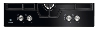 Газовая варочная поверхность Electrolux KGG6456K черный - купить недорого с доставкой в интернет-магазине