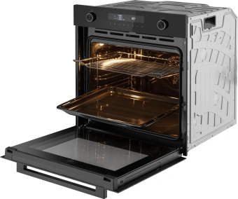 Духовой шкаф Электрический Weissgauff EOM 741 PDB Black Edition черный - купить недорого с доставкой в интернет-магазине