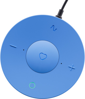 Умная колонка Sber Boom Mini SBDV-00095 Салют голубой 5W 1.0 BT/Wi-Fi (SBDV-00095L) - купить недорого с доставкой в интернет-магазине