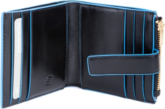 Чехол для кредитных карт Piquadro Blue Square PP6843B2R/N черный натур.кожа - купить недорого с доставкой в интернет-магазине