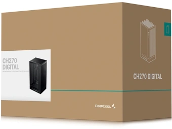 Корпус Deepcool CH270 черный без БП mATX 2xUSB3.0 1xUSB3.1 audio bott PSU - купить недорого с доставкой в интернет-магазине