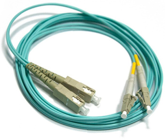 Патч-корд Lanmaster LAN-2LC-2SC/OM3-1.0 2x50/125 OM3 LC дуплекс-SC дуплекс 1м LSZH - купить недорого с доставкой в интернет-магазине