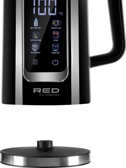 Чайник электрический Red Solution COLORSENSE AM120D 1.7л. 2000Вт черный корпус: нерж.сталь/пластик (AM120D) - купить недорого с доставкой в интернет-магазине